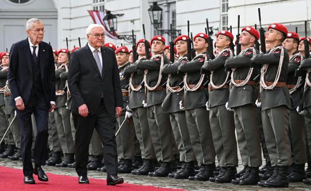 Alexander Van der Bellen mit seinem deutschen Amtskollegen Frank-Walter Steinmeier.