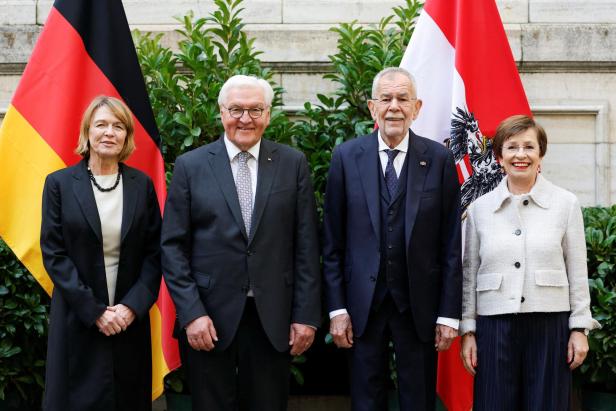 Alexander Van der Bellen mit seinem deutschen Amtskollegen Frank-Walter Steinmeier.