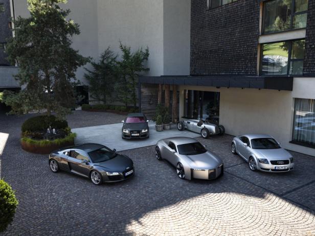 Audi Concept C mit Audi R8 und Audi TT