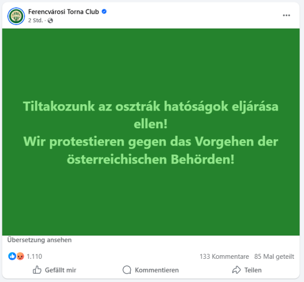 Ferencvaros-Statement