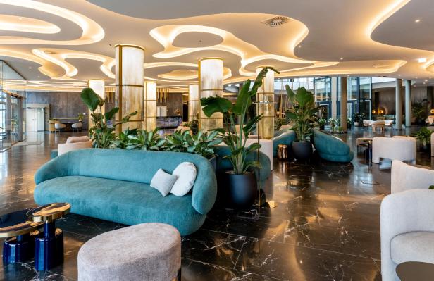 Lobby eines Spa-Hotels