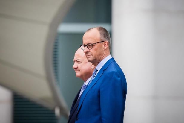 Christian Stocker und Friedrich Merz Christian Stocker und Friedrich Merz