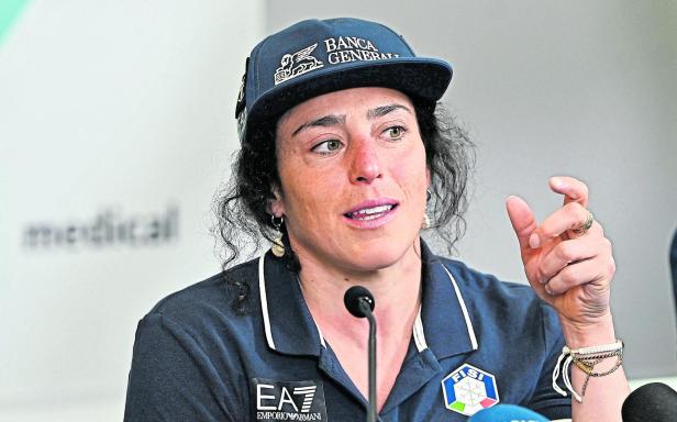 Italian skier Federica Brignone attends press conference in Turin Gesamtweltcup-Siegerin Federica Brignone verpasst den ersten Teil dieser Saison