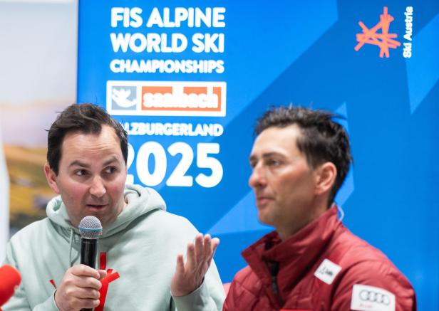 SKI ALPIN: ÖSV-PRESSEKONFERENZ "AUSBLICK WM-SAISON 2024/25": SCHERER / STECHER Die ÖSV-Chefs blicken in die Zukunft: "Was ist noch machbar?"