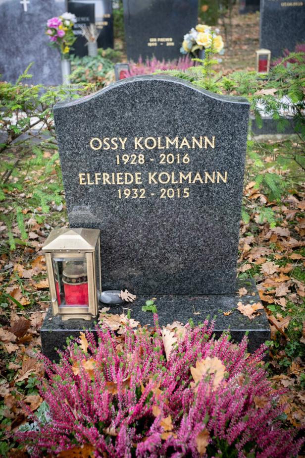 Ossy Kolmanns Grabstelle auf dem Neustifter Friedhof.