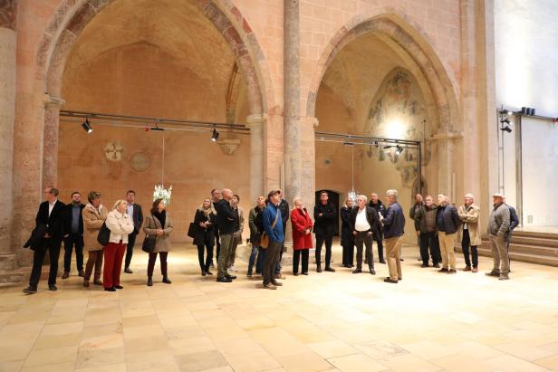 Der Gemeinderat besichtigte das Bauwerk.