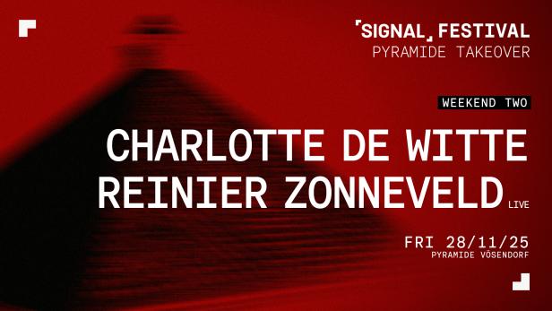 Wochenende 2: Internationale Techno-Größen am Start. Internationale Größen beim Signal-Festival Wochenende 2.