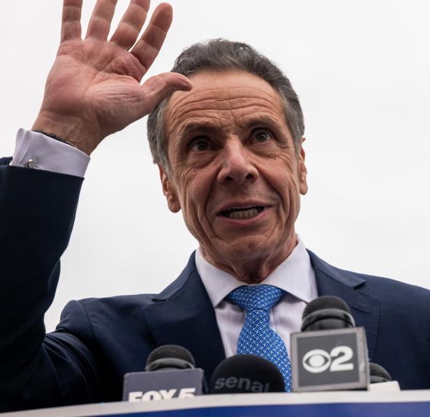 US-NYC-MAYORAL-CANDIDATE-ANDREW-CUOMO-HOLDS-CAMPAIGN-RALLY-ON-ST