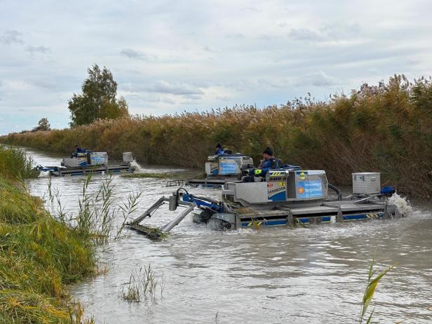  Arbeiten in den Kanälen durch die Seemanagement Burgenland GmbH 