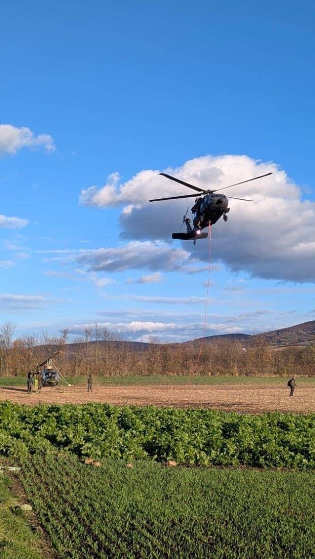 Auch ein Black-Hawk war an der Aktion beteiligt