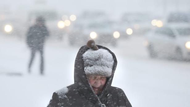 Schneesturm sorgt für Chaos in Moskau