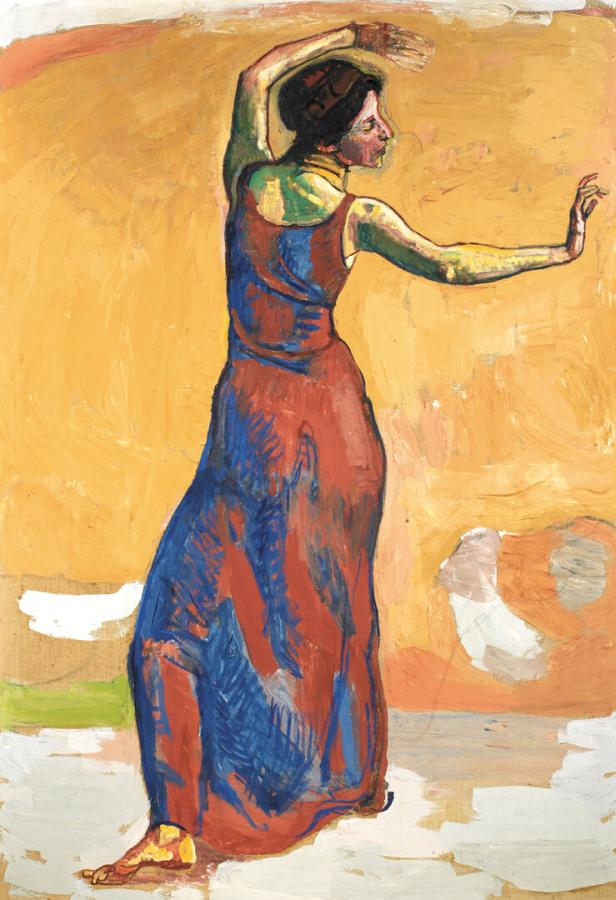 FERDINAND HODLER, Studie zu Fröhliches Weib, um 1911