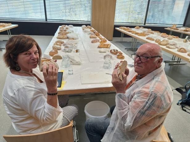 Jurorin Eva Maria Lipp und Kollege Florian Schedlmayer. 