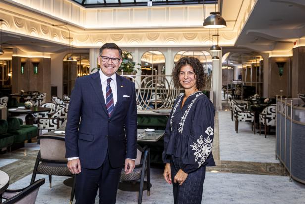 Mario Habicher und Vanessa Haidvogl im Restaurant Atelier 7