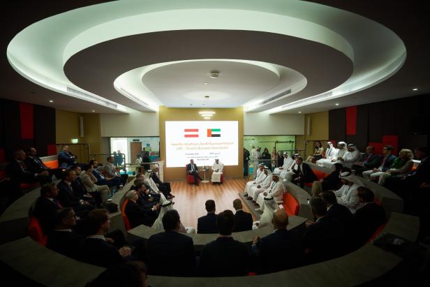 Während der Wirtschaftsmission Österreichs in die VAE gab es auch einen Business Roundtable, um Unternehmen beider Länder zu vernetzen.