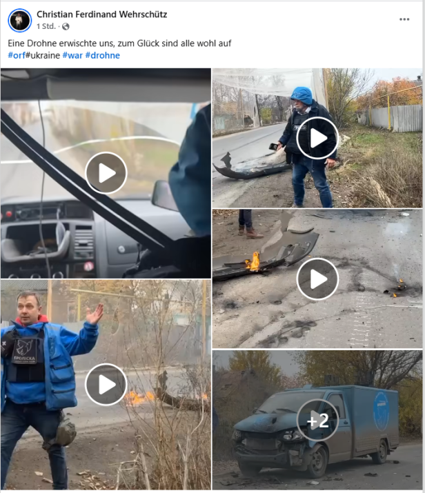 ORF-Reporter Christian Wehrschütz und sein Team wurden von einer Drohe angegriffen