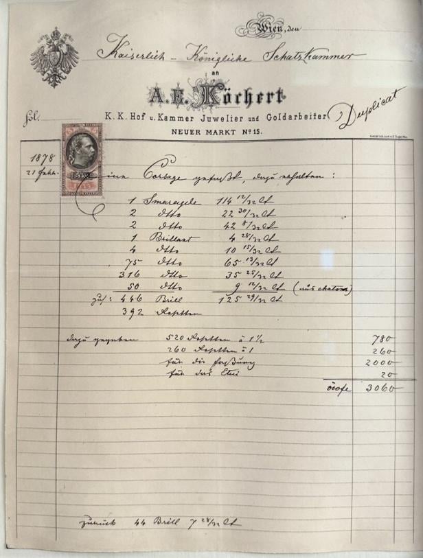 Die alten Kundenbüchern des Juweliers Köchert.