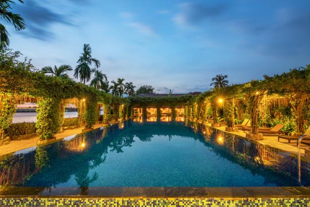 Die "Mekong Lodge" in Cái Bè 