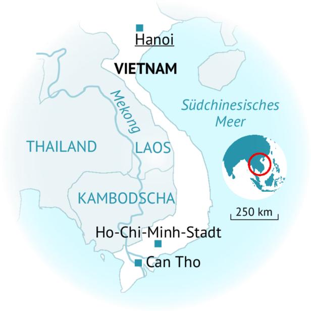 Lage des Mekong