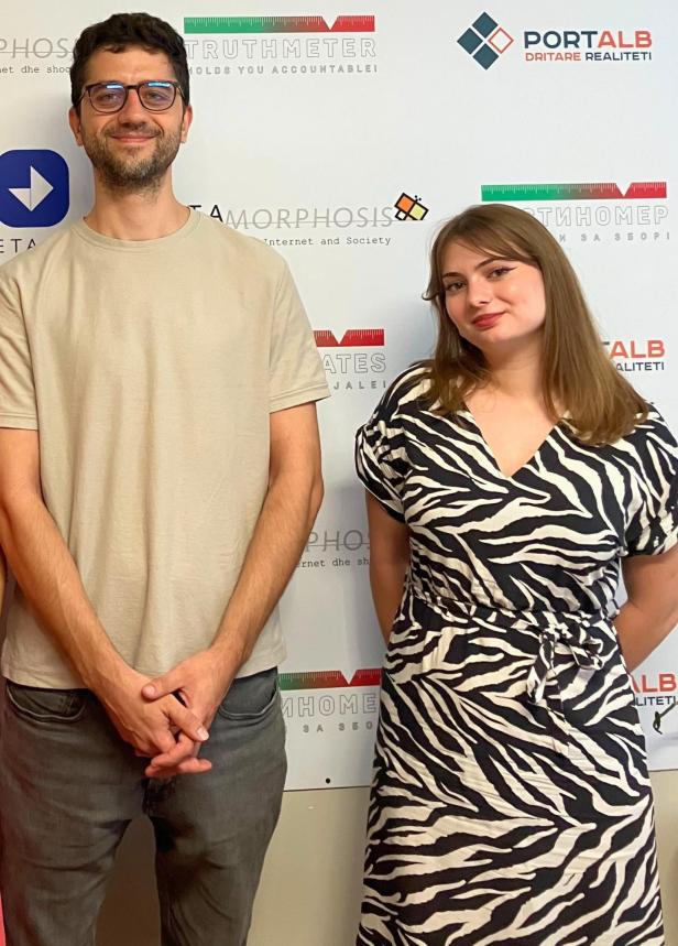 Die Journalisten Matej und Antonija