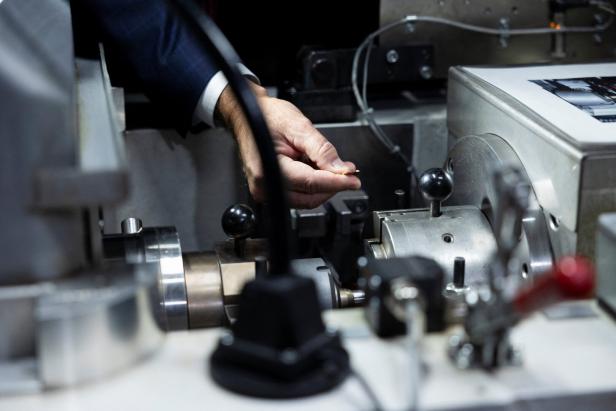 U.S. Treasurer Brandon Beach visits the United States Mint in Philadelphia