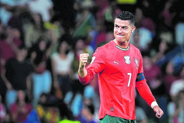 Cristiano Ronaldo im Match gegen Ungarn