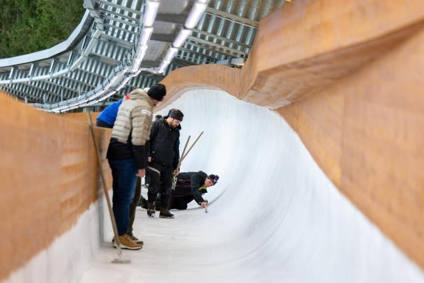 Änderungsarbeiten an der Bahn