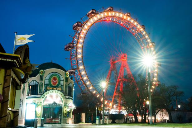 Riesenrad im Prater: Harry Lime war 1948 (für den Film) dort.