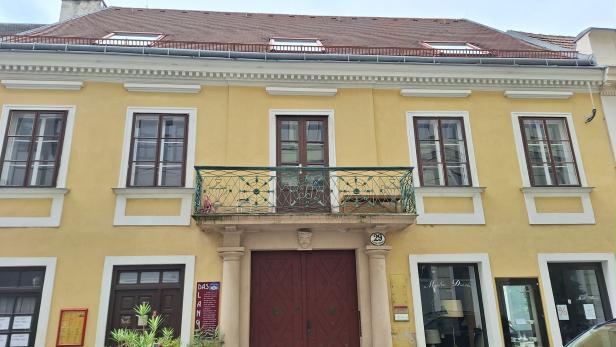 Lange Gasse 29: Den Balkon des Zauberkönigs gibt es noch.
