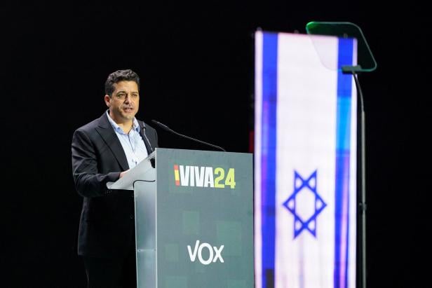 Rally with various far-right leaders organised by Spanish far-right Vox party ahead of the European elections, in Madrid