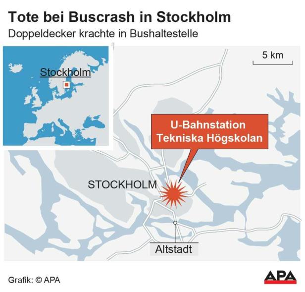 Tote bei Buscrash in Stockholm