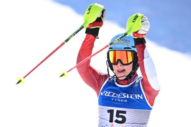 Katharina Huber ist nach dem ersten Slalom-Durchgang in Levi die beste Österreicherin