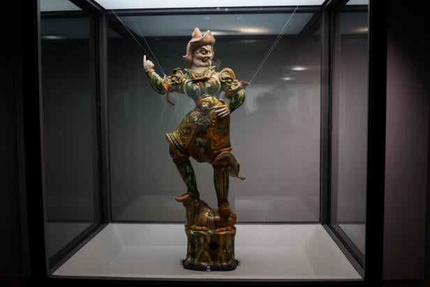 An exhibit on display at the National Palace Museum in Taipei