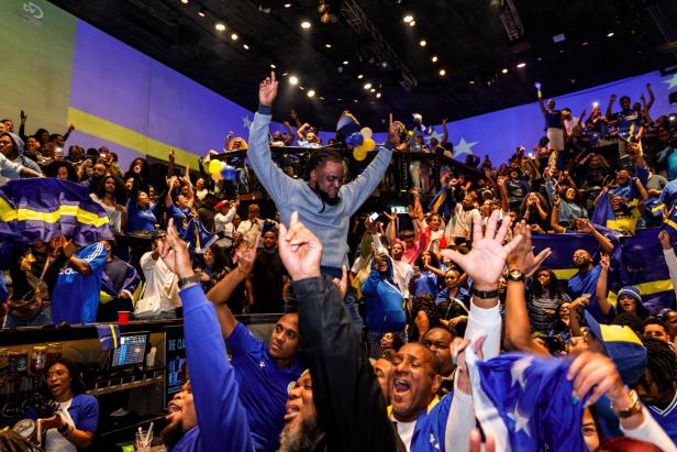 Curacao fans watch World Cup 2026 qualifying match