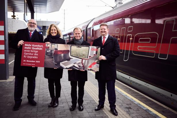 Management der ÖBB bei der Präsentation in Wien