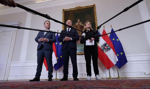 Andreas Babler, Christian Stocker, Beate Meinl-Reisinger