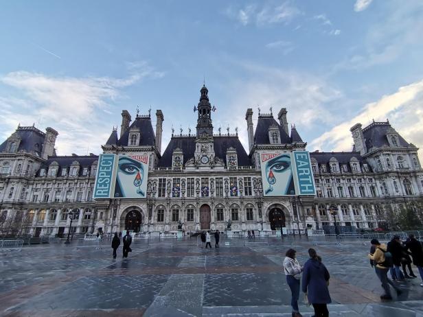 Das Rathaus von Paris.