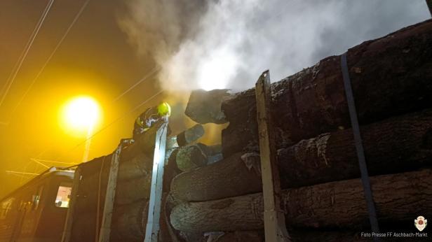 Einsatz im Bahnhof Aschbach