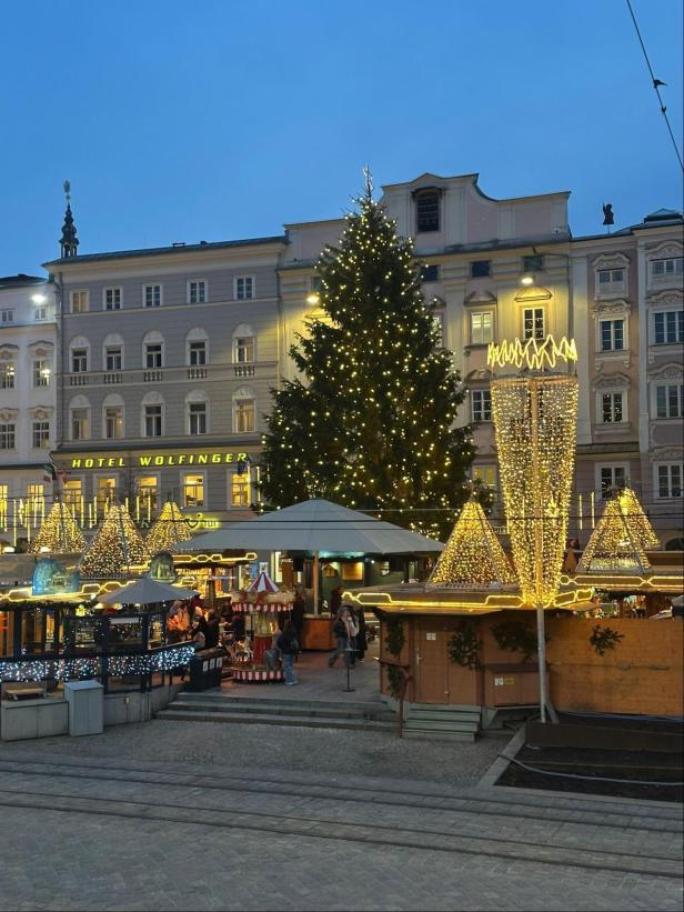 Christbaum in Linzer Innenstadt