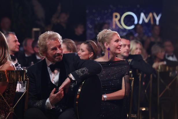 Thomas Gottschalk bei der Romy Verleihung in Kitzbühel auf der Bühne 