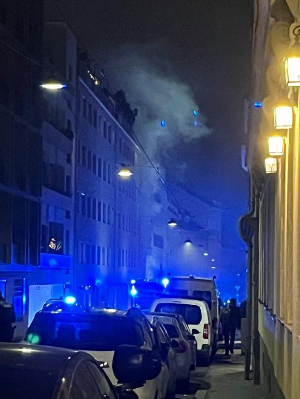 Rauchentwicklung bei einem Brand in Hernals. 