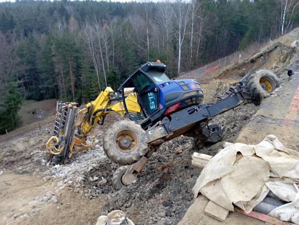 Baustelle neben der A2