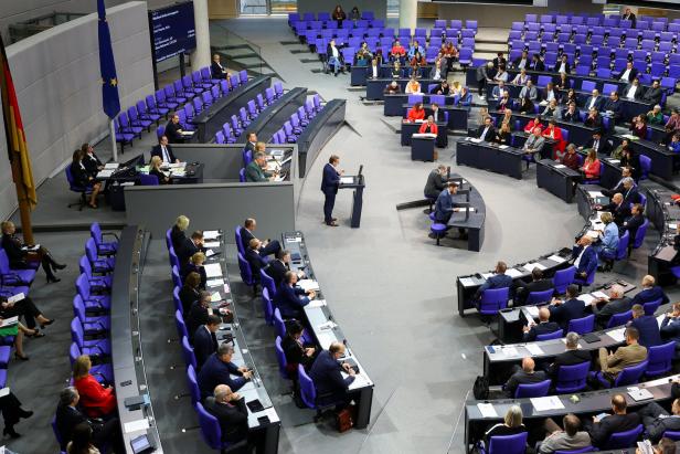 Session of the lower house of parliament Bundestag in Berlin