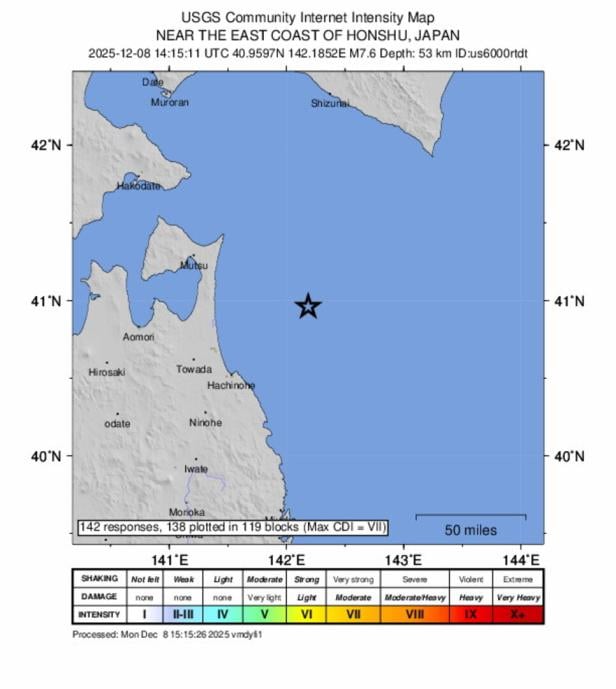 7.6-magnitude earthquake hits
