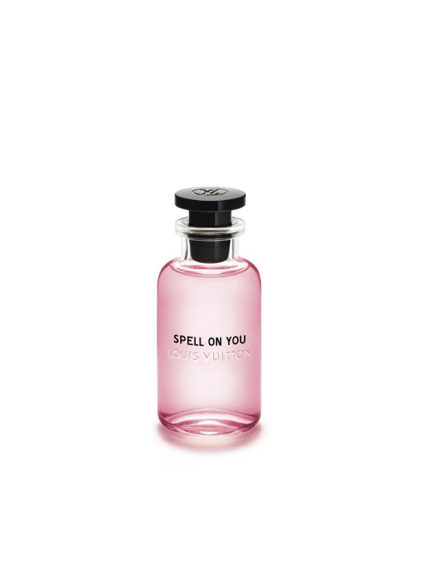 Ein rosa Parfumfläschchen