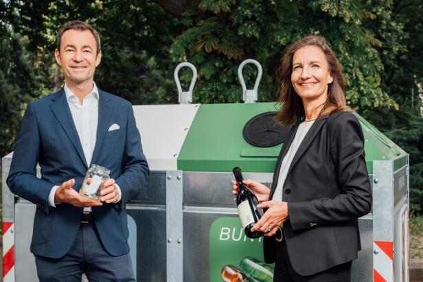 Dr. Harald Hauke, DI Eva Koller, Geschäftsführung Austria Glas Recycling