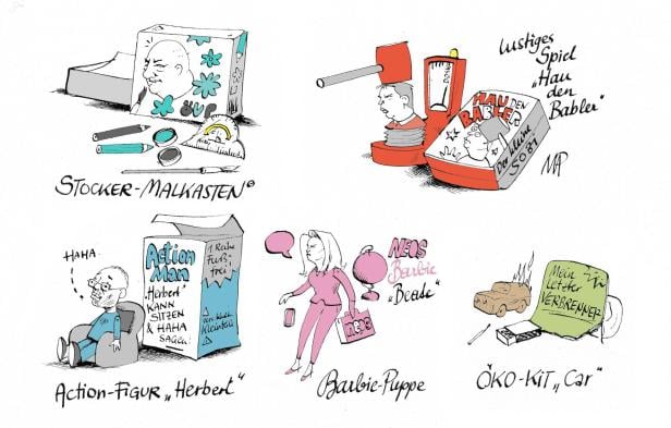 Karikatur von Michael Pammesberger.