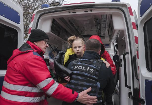 The aftermath of the Russian strike on Zaporizhzhia