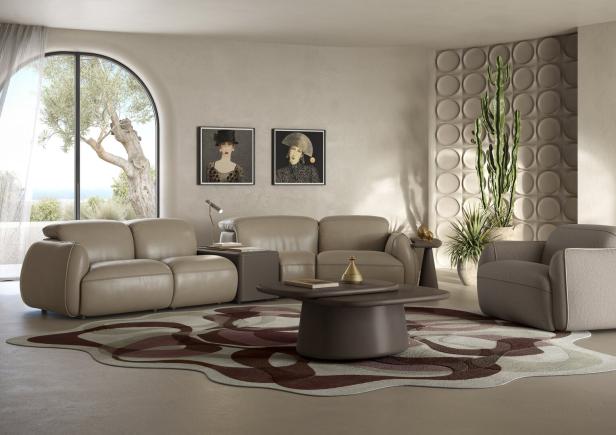 Sofalandschaft im Wohnzimmer