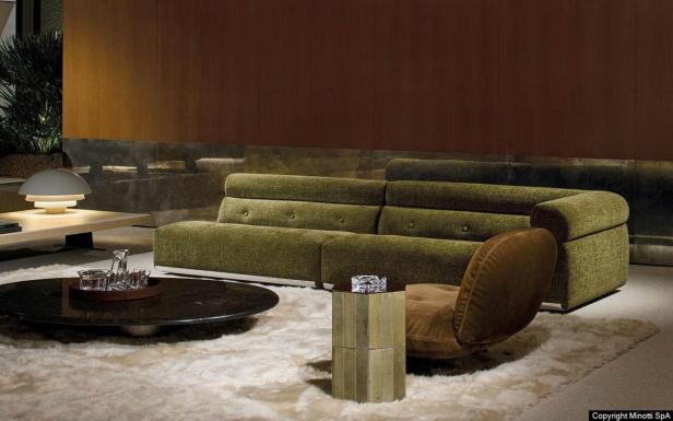 Eck-Sofa im Vintage-Stil